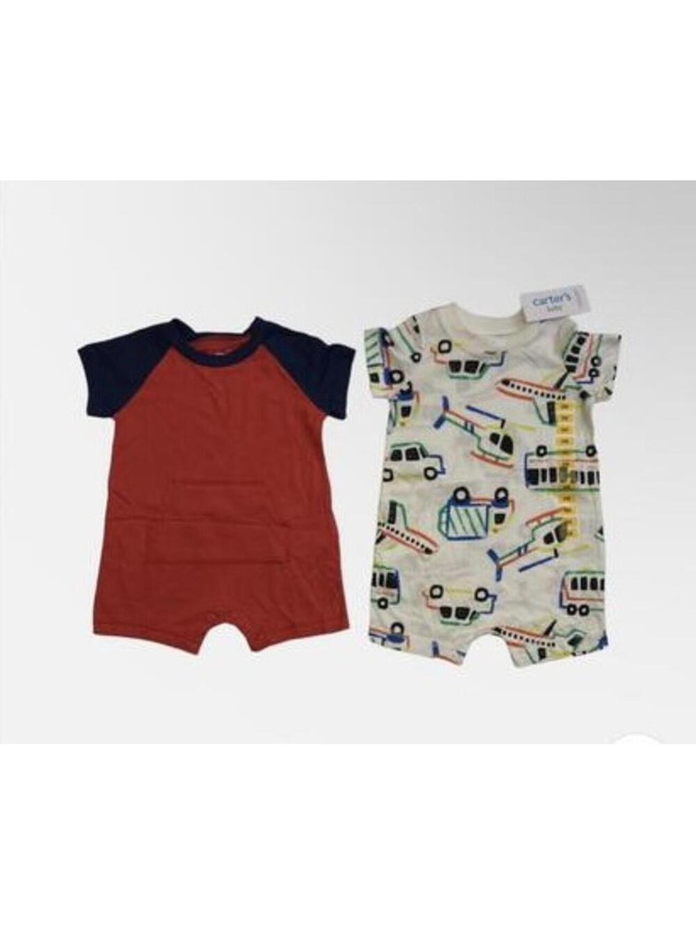 Carter's Boys Toddler 2 Piece Snap Closure Cotton Bodysuit Set
